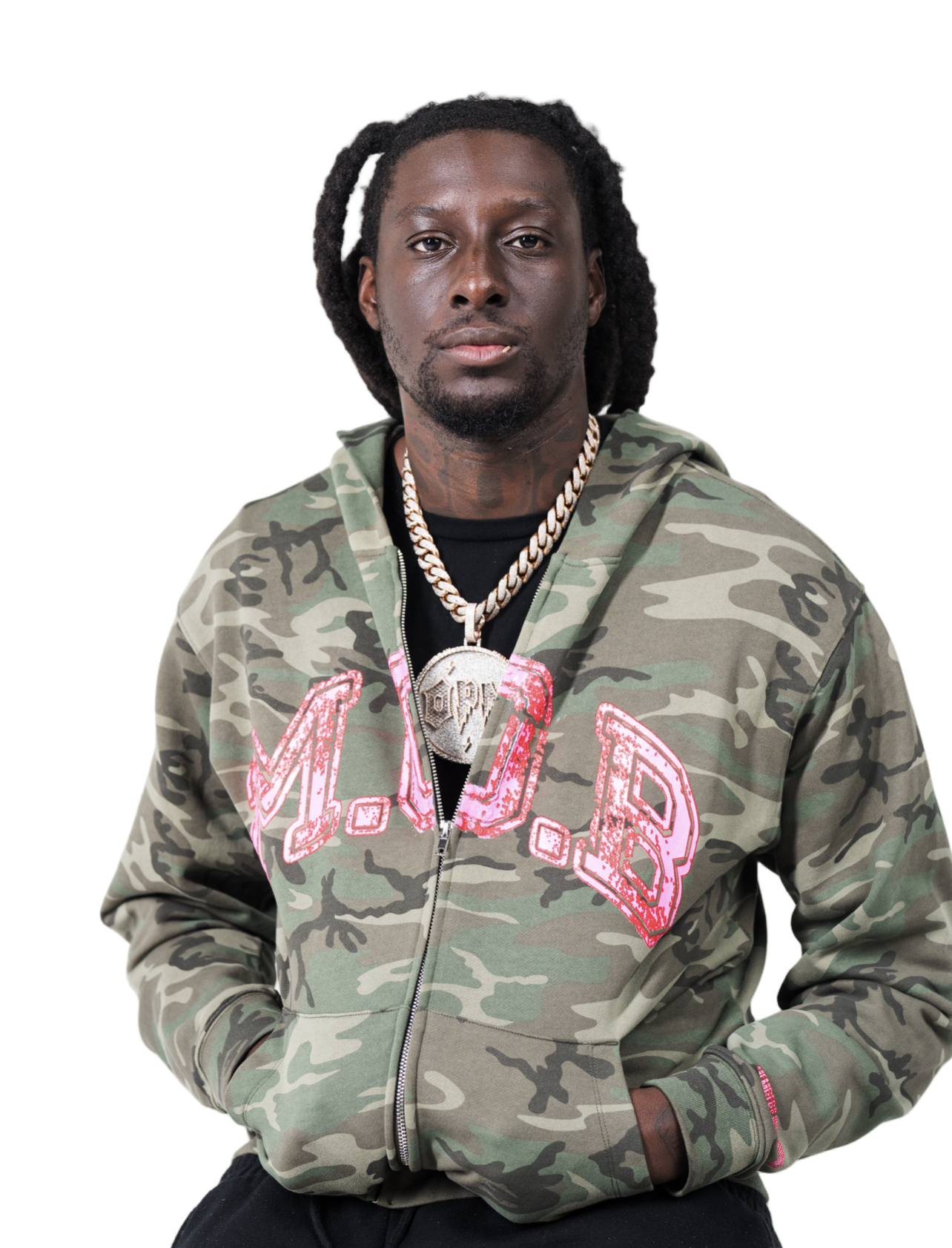 Camo Members Only Business Hoodie