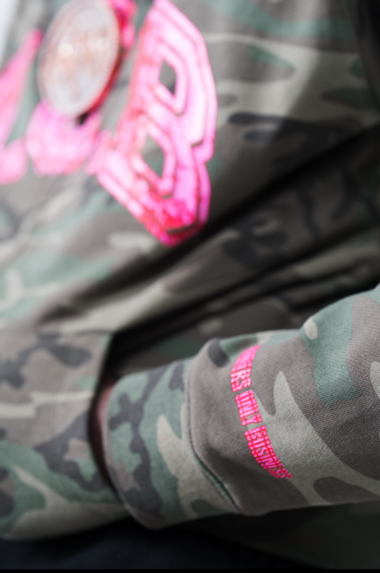Camo Members Only Business Hoodie