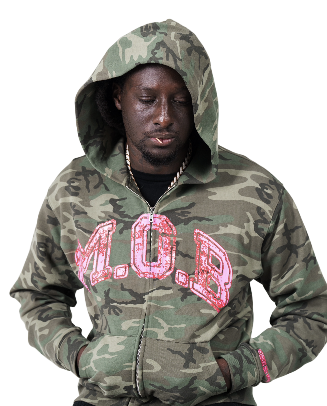 Camo Members Only Business Hoodie