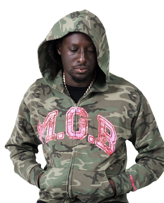 Camo Members Only Business Hoodie
